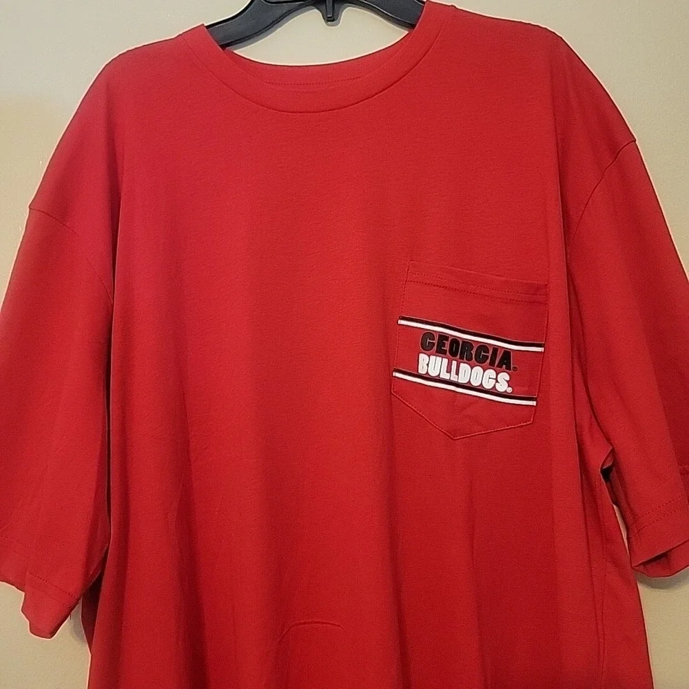 NEW Champion Georgia Bulldogs Shirt Adult Extra Large Red Short Sleeve Crewneck - Picture 6 of 13